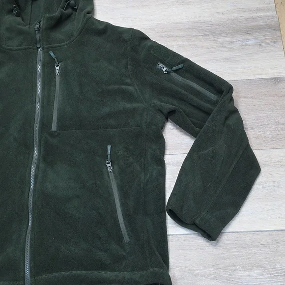 Baerskin Tactical Supply Bearskin 4 Performance ZipUp Fleece Hoodie Green Sz Lg - Picture 6 of 16